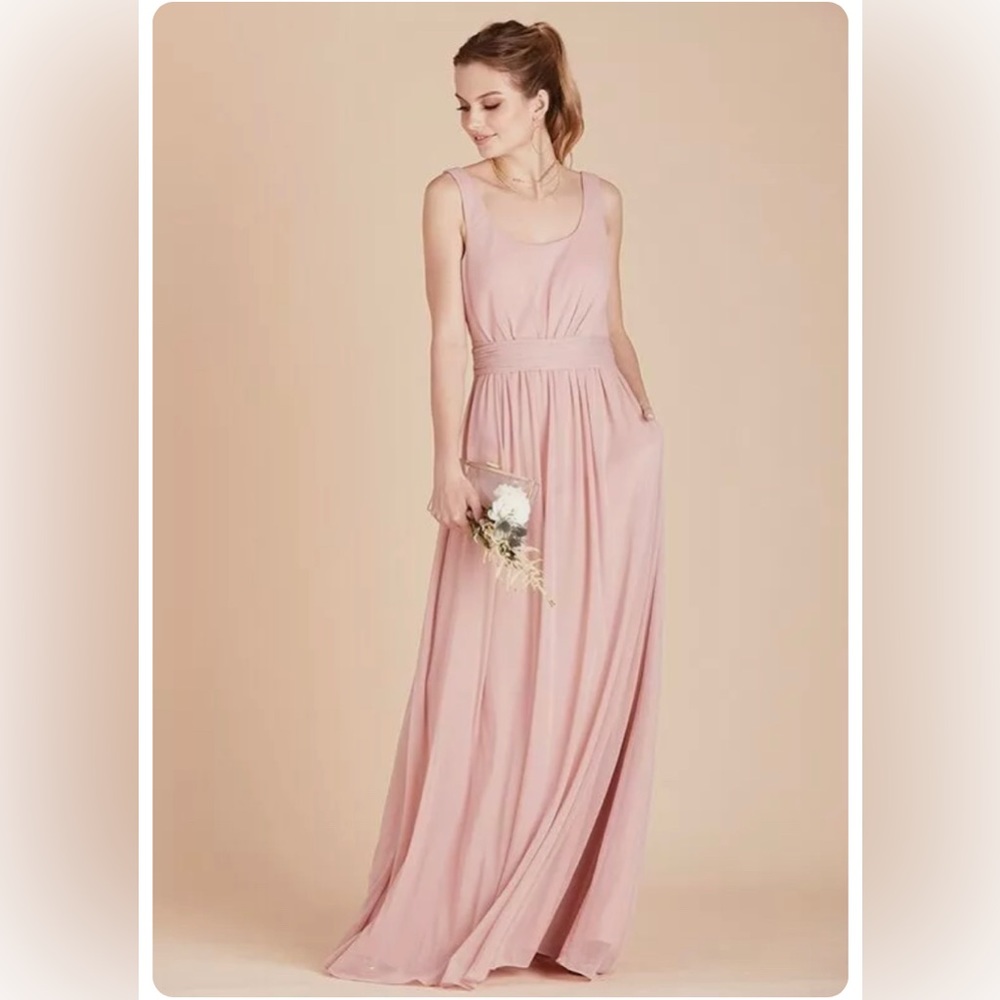 Rose Quartz, Dusty Rose. Birdy Grey bridesmaid dress